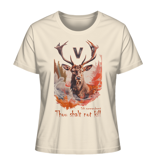 Motiv "thou shalt not kill"- Damen Bio T-Shirt