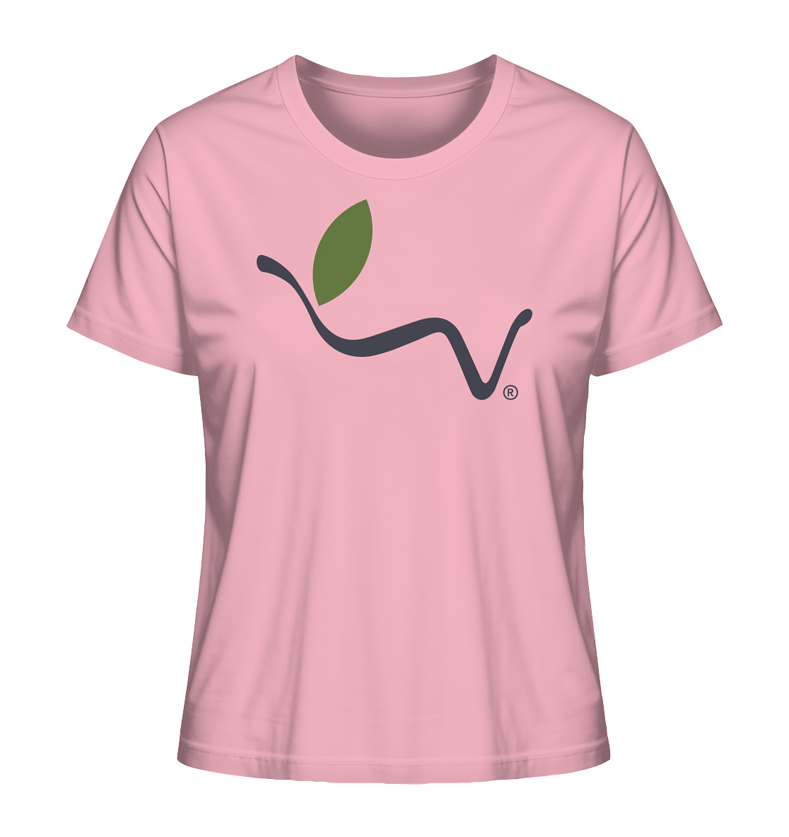 Motif "vegwear logo grey" - women's organic T-shirt