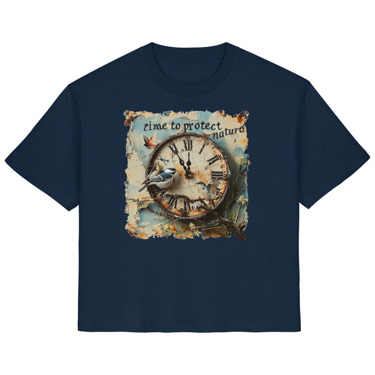 vegwear "time to protect nature" - Damen T-Shirt, nachhaltige Mode