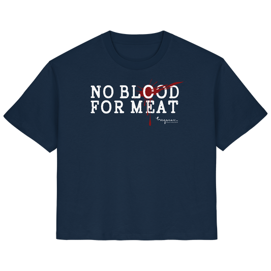 vegwear "no blood for meat" - Ladies Organic Shirt