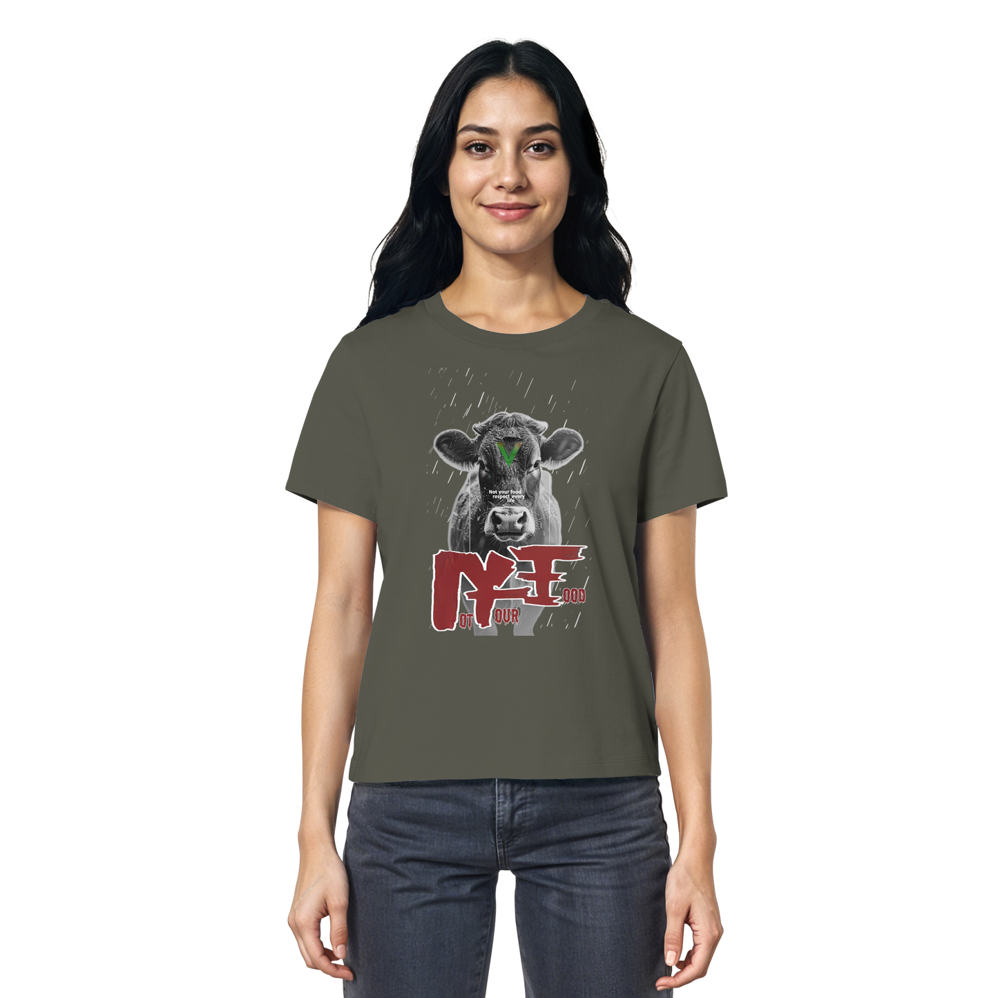 vegwear "not your food" - Damen Bio T-Shirt