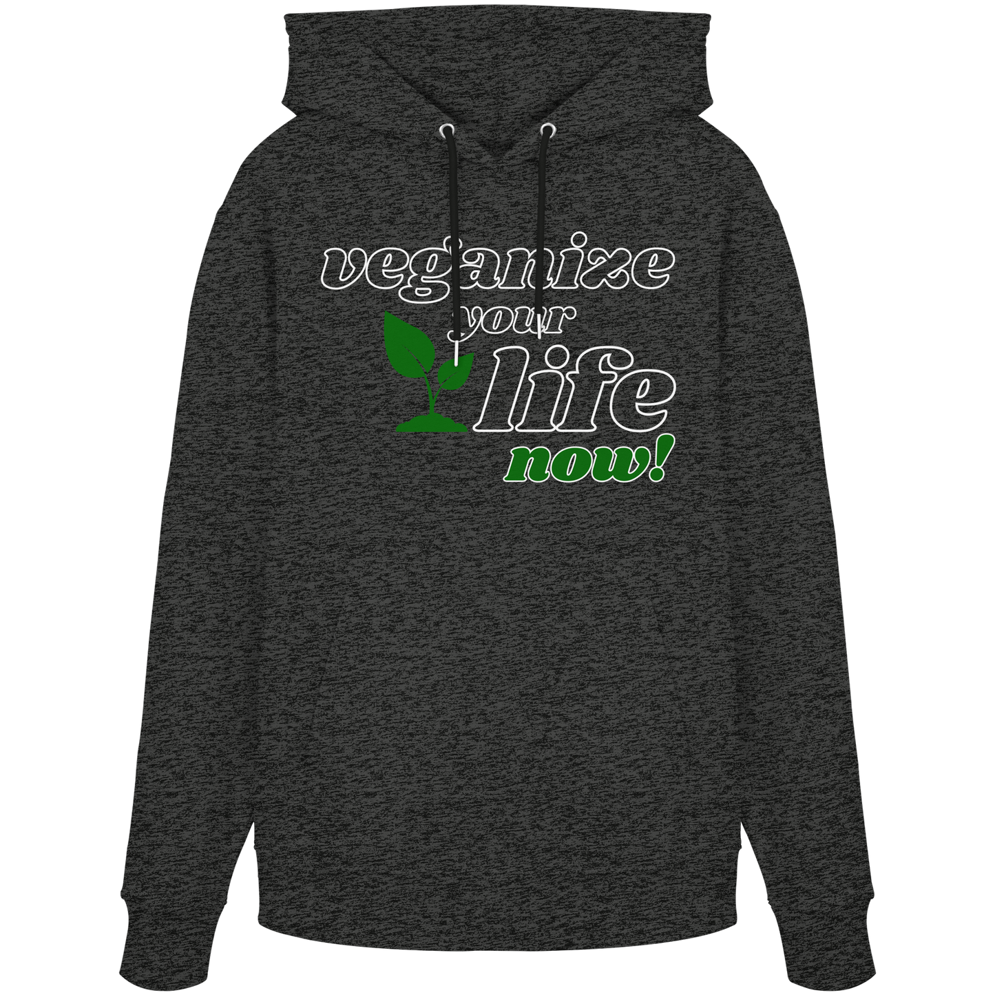 vegwear "veganize your life" - unisex Hoodie / Kapuzenpulli, bio, vegan, nachhaltig