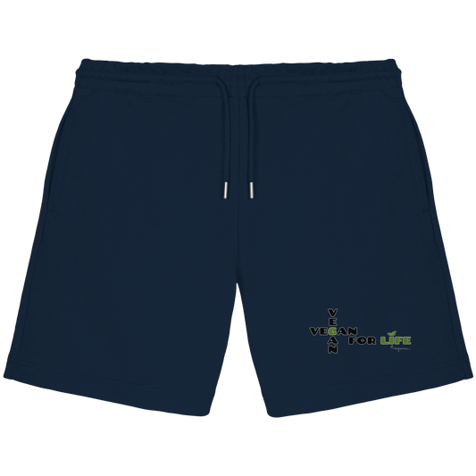 vegwear "vegan for life" - unisex Jogger Shorts, bio vegan fair