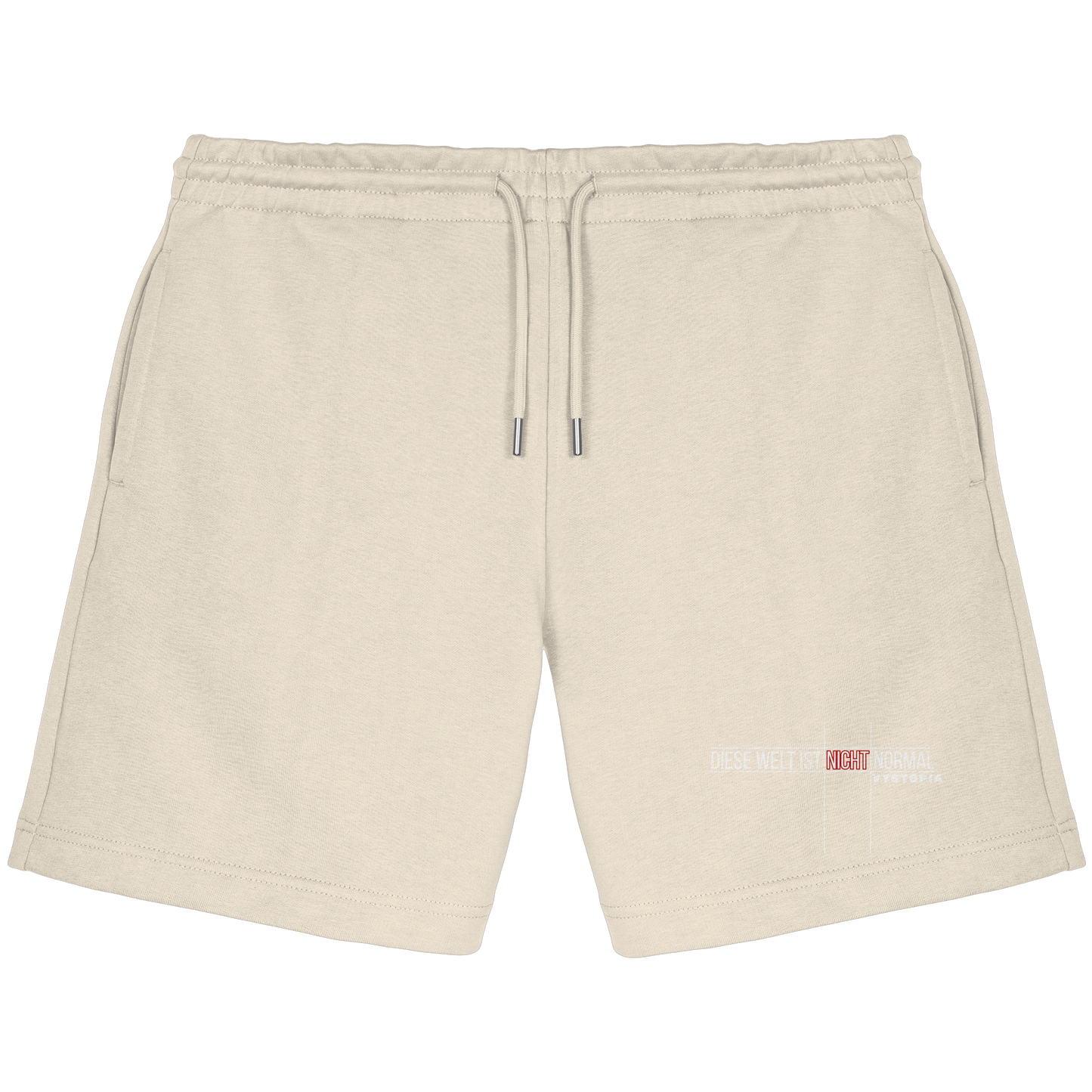 vegwear "Diese Welt ist nicht normal" - unisex Bio Jogger Shorts