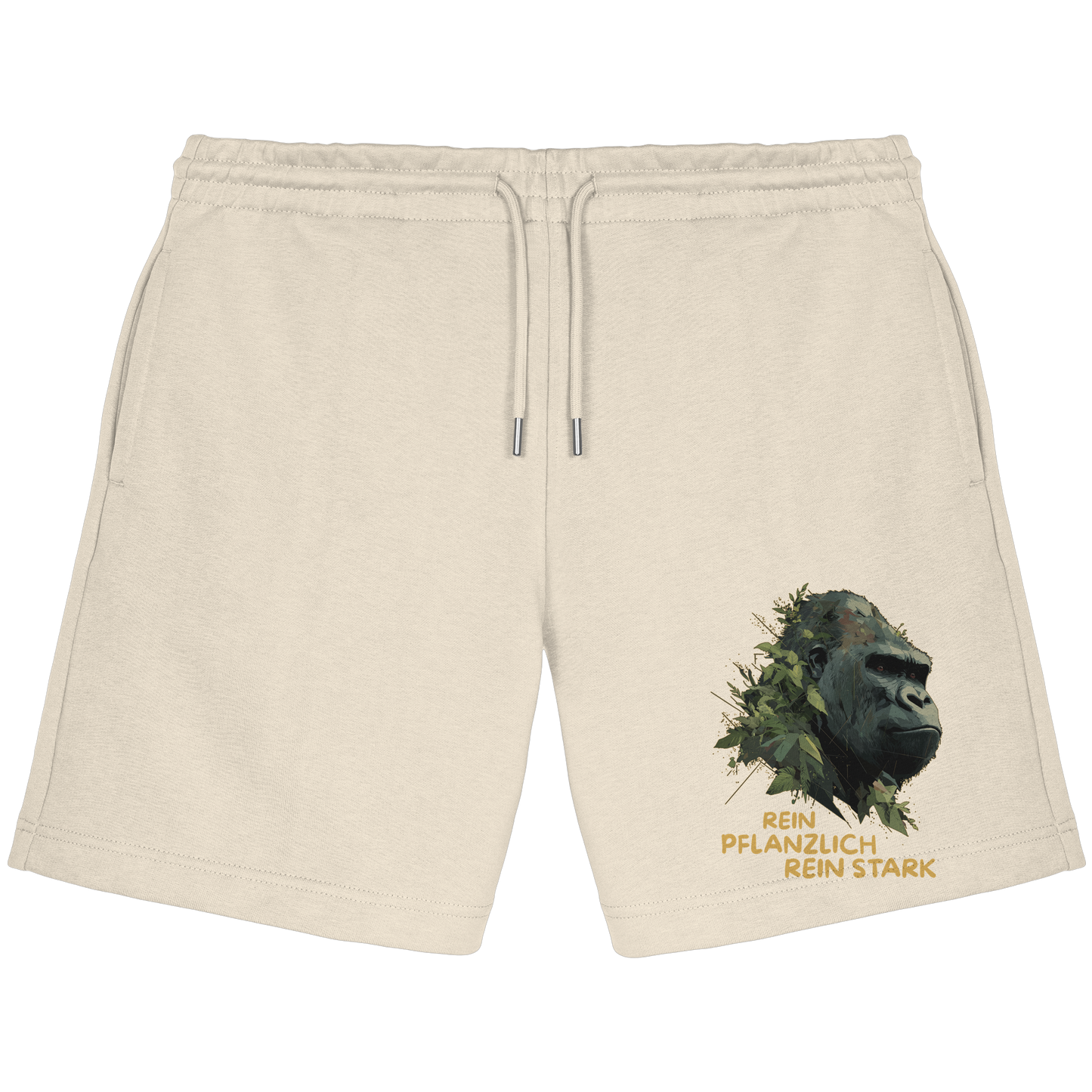 vegwear "Gorilla, rein pflanzlich rein stark" - unisex Jogger Shorts, bio vegan