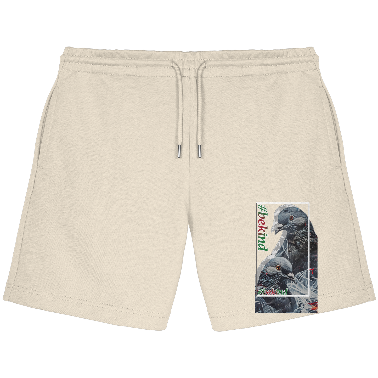 Unisex Bio Jogger Shorts: 'Be Kind' Statement Shorts | vegwear