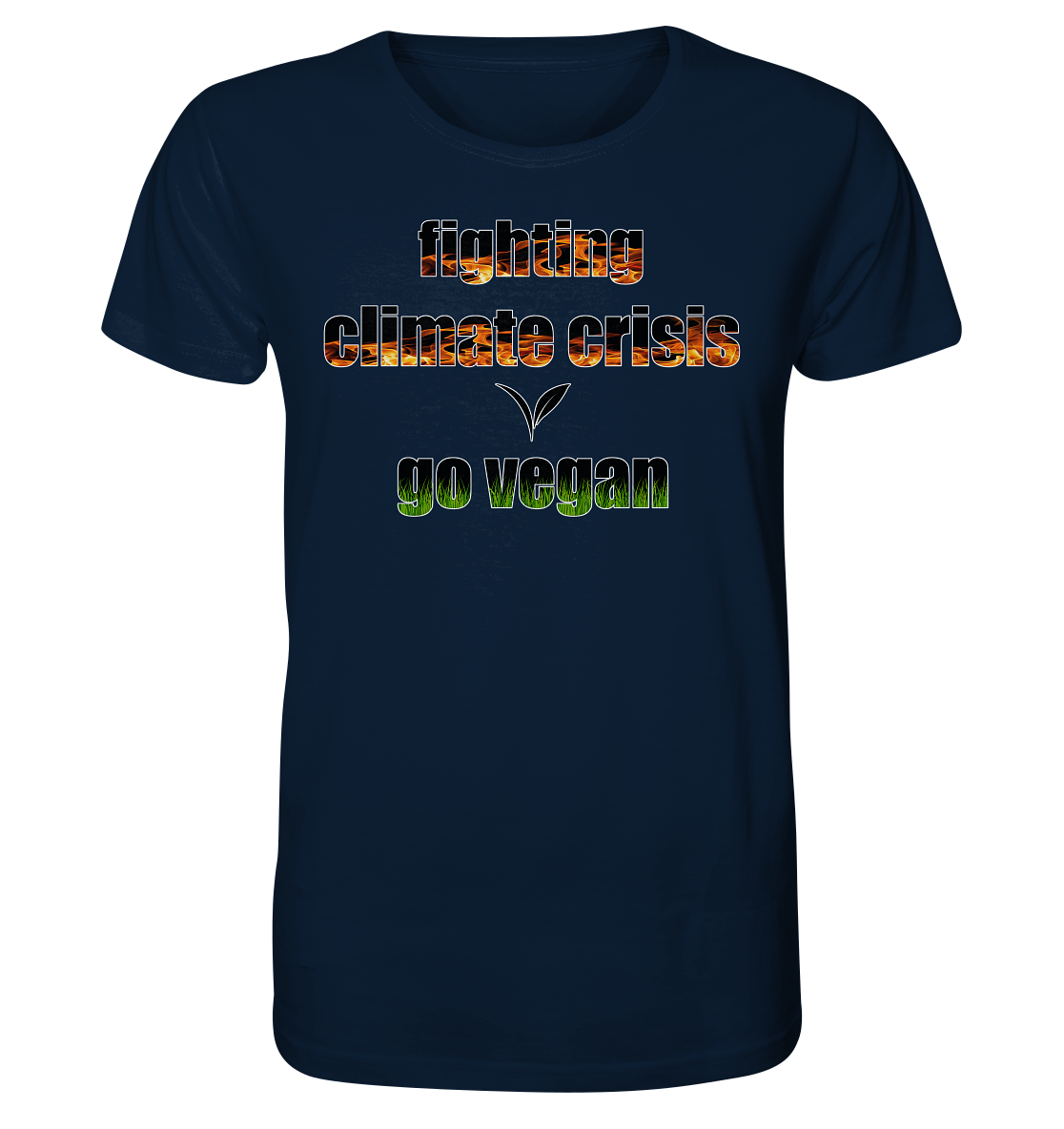 Motiv "fighting climate cirsis" - unisex Bio T-Shirt