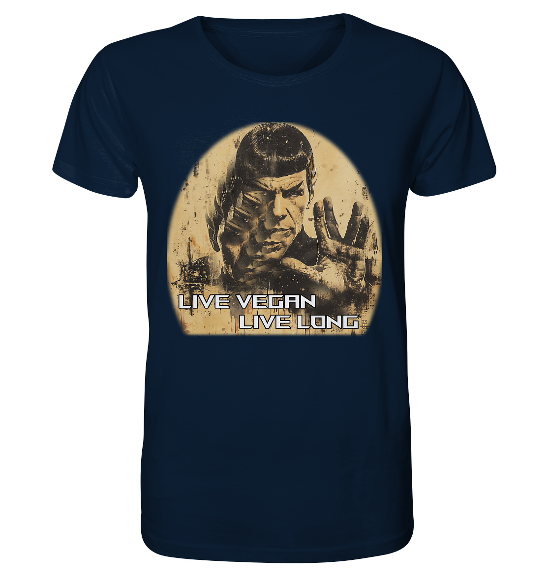 Motiv "live vegan live long" - unisex Bio T-Shirt