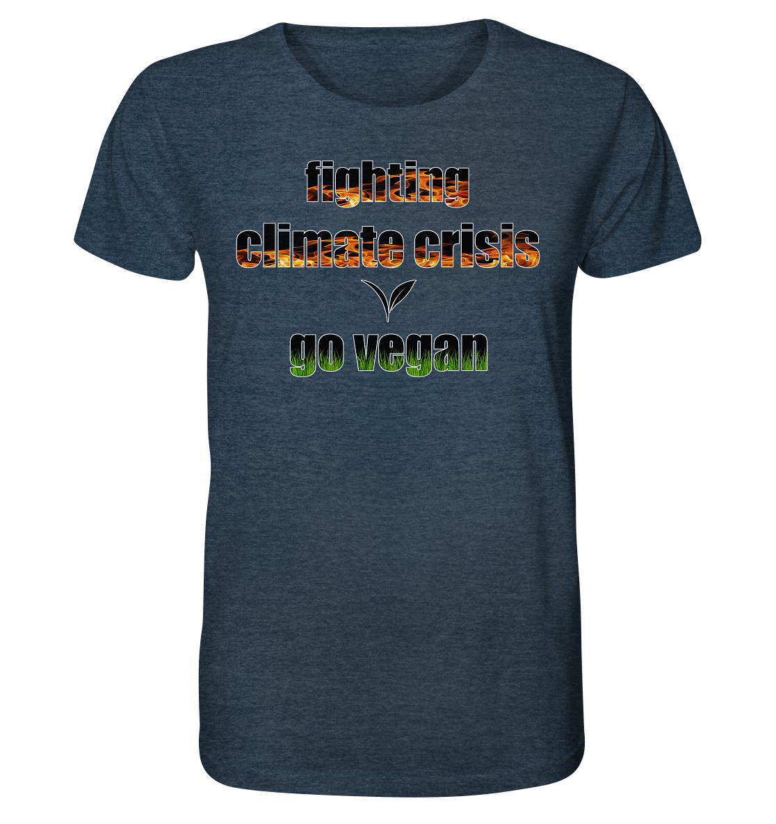 Motif "fighting climate cirsis" - unisex organic T-shirt