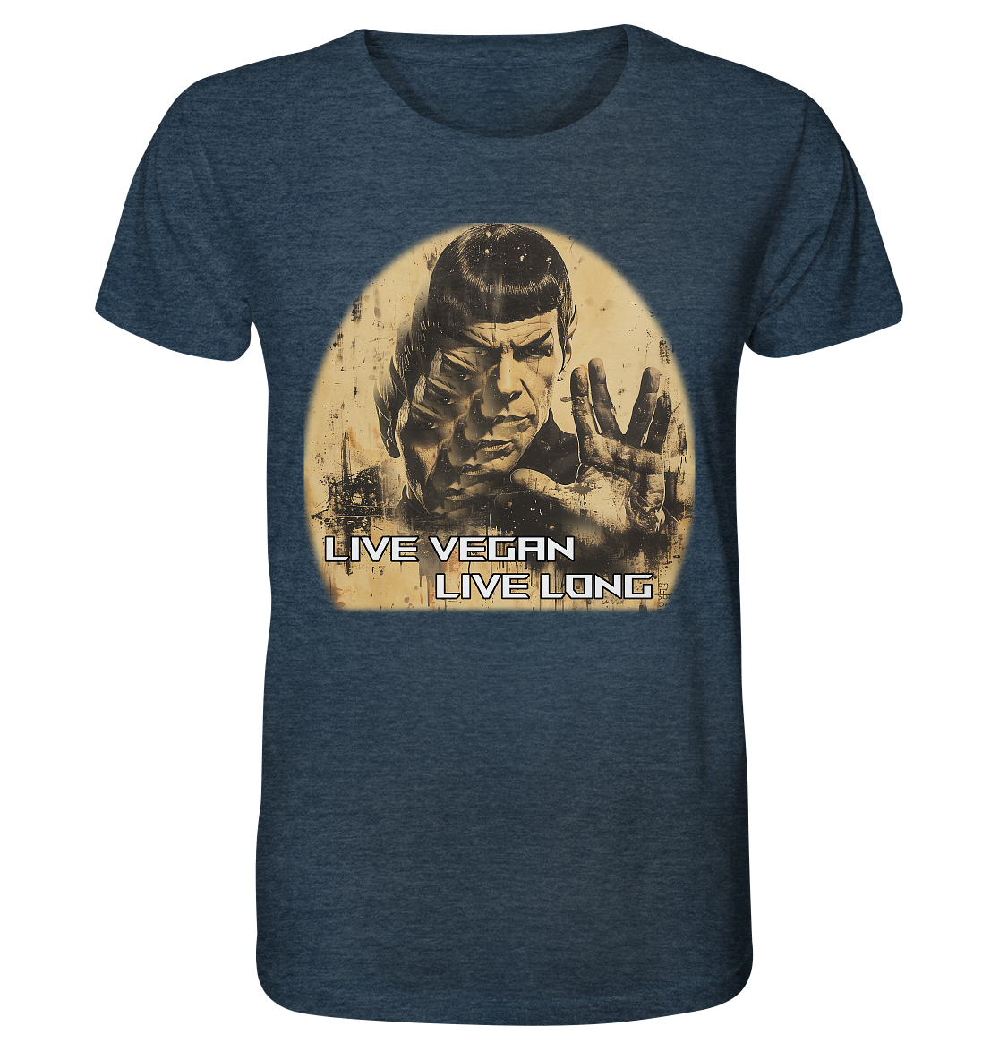 Motiv "live vegan live long" - unisex Bio T-Shirt