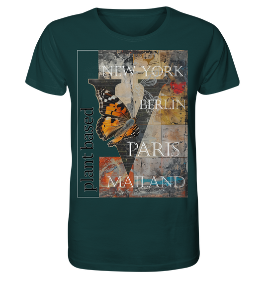 Motif "plant based cities" - unisex organic T-shirt