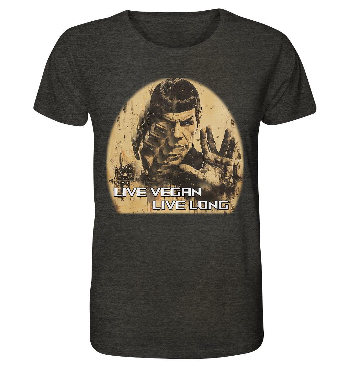 Motiv "live vegan live long" - unisex Bio T-Shirt