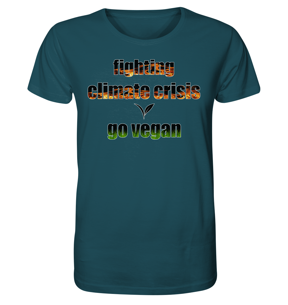 Motiv "fighting climate cirsis" - unisex Bio T-Shirt