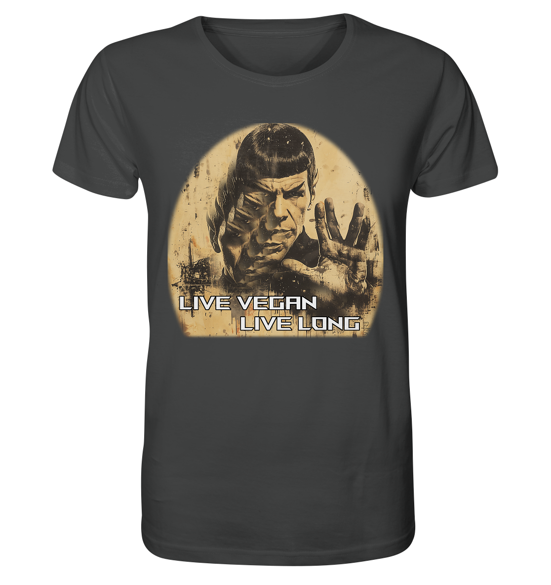 Motiv "live vegan live long" - unisex Bio T-Shirt