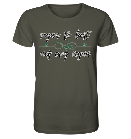 Motiv "vegan to last" - unisex Bio T-Shirt