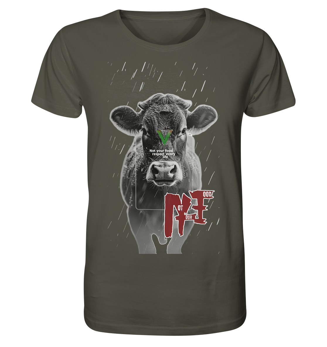 Motif "not your food" - unisex organic T-shirt