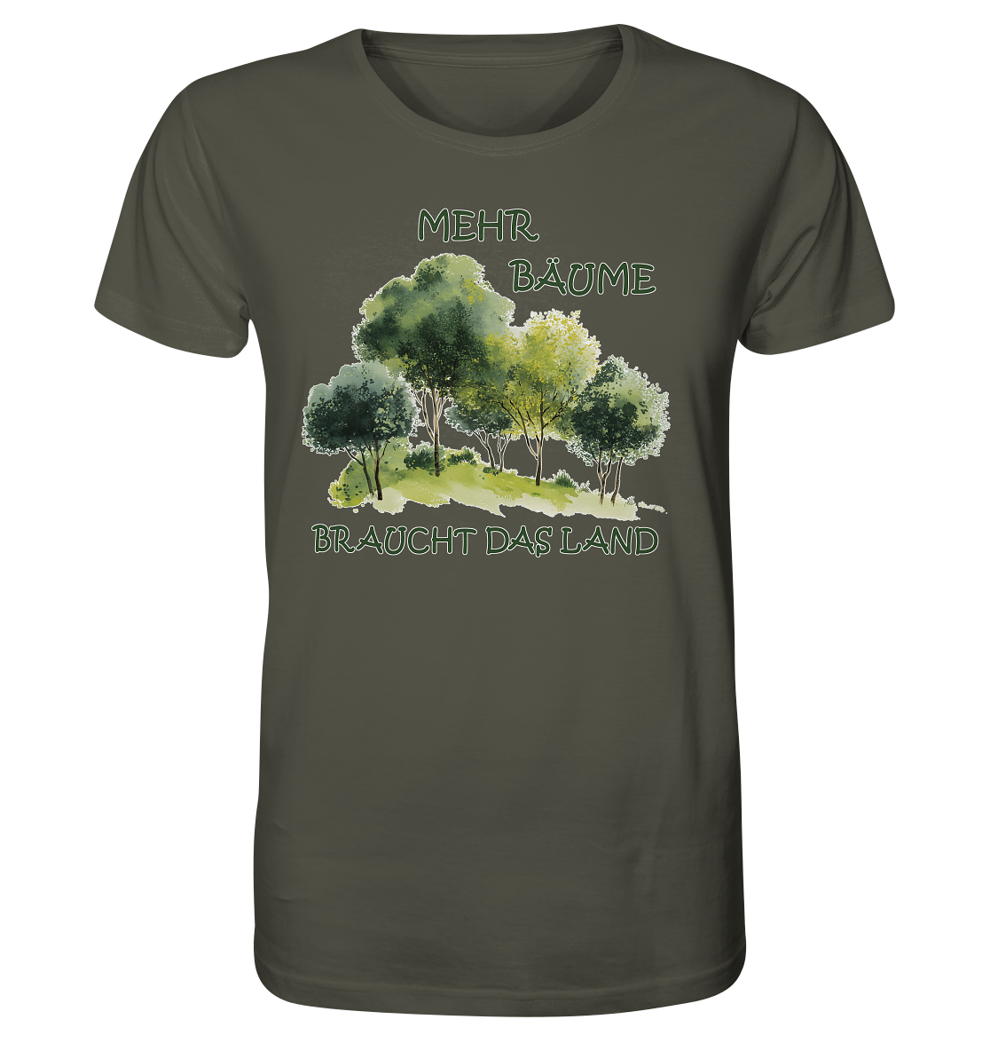 Motiv "mehr Bäume" - unisex Bio T-Shirt