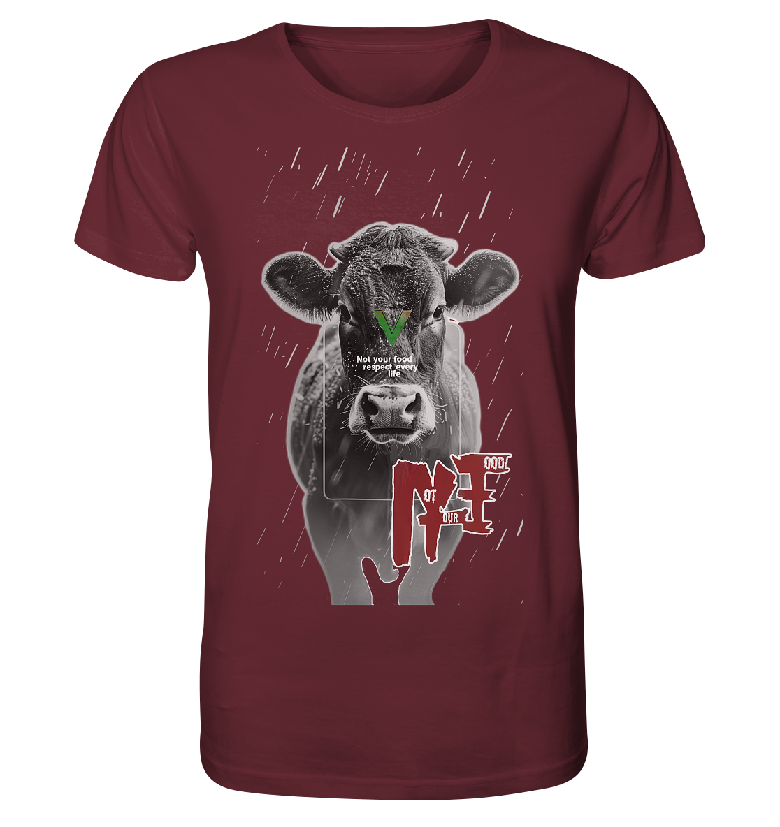 Motif "not your food" - unisex organic T-shirt