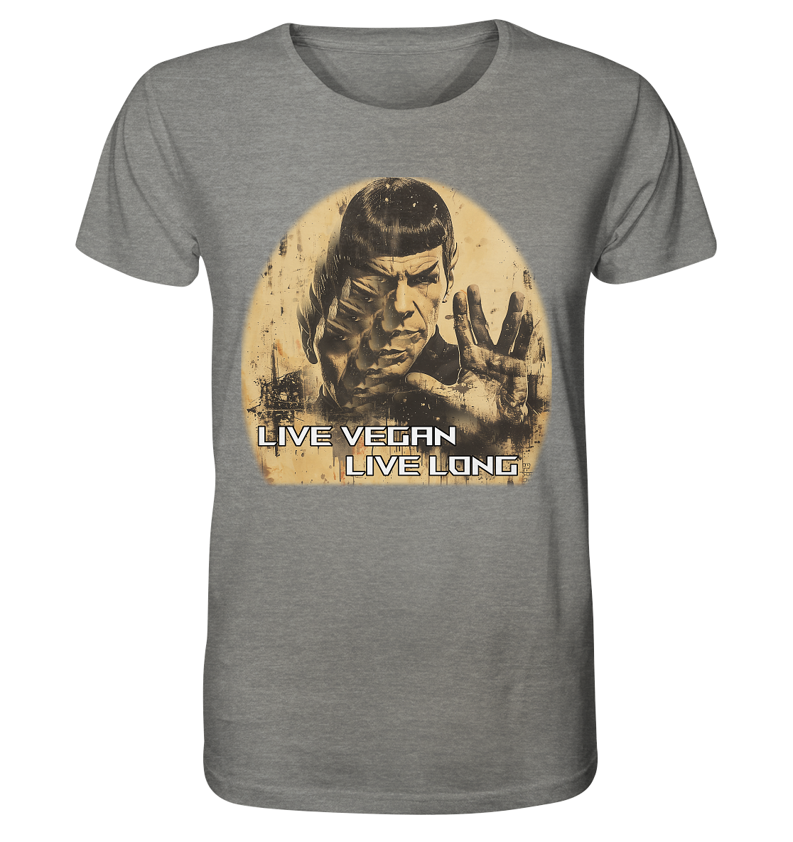 Motiv "live vegan live long" - unisex Bio T-Shirt