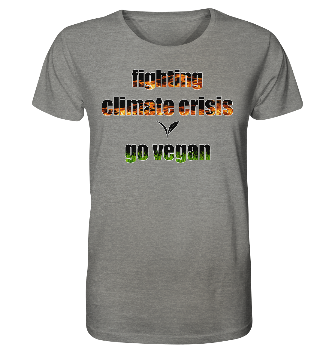 Motif "fighting climate cirsis" - unisex organic T-shirt