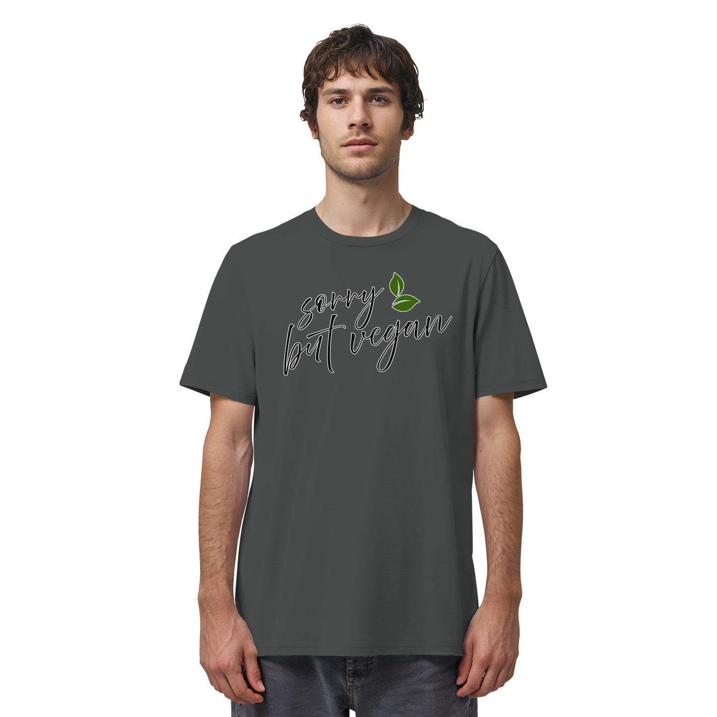 Motif "sorry but vegan" - unisex organic T-shirt
