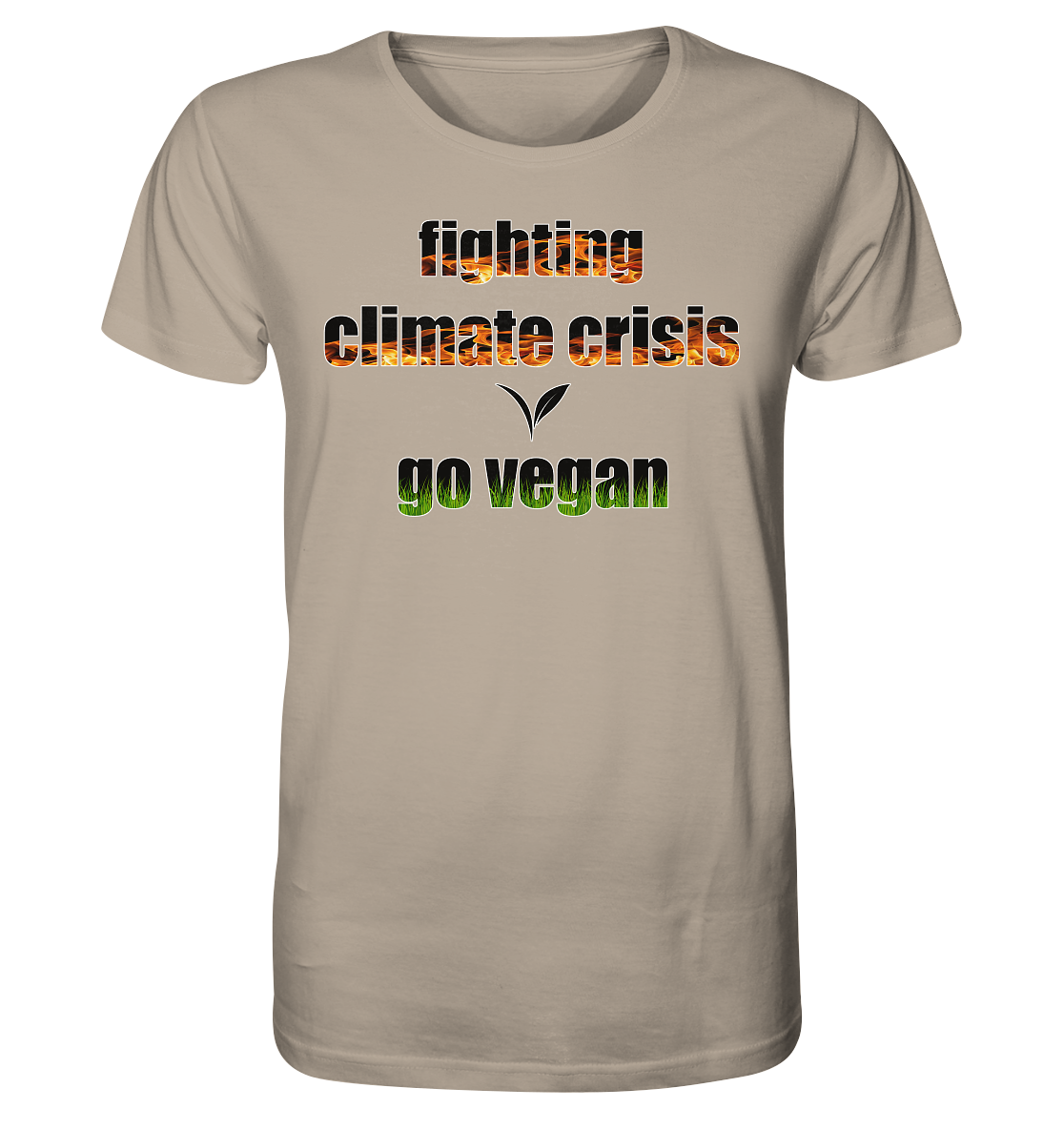 Motiv "fighting climate cirsis" - unisex Bio T-Shirt