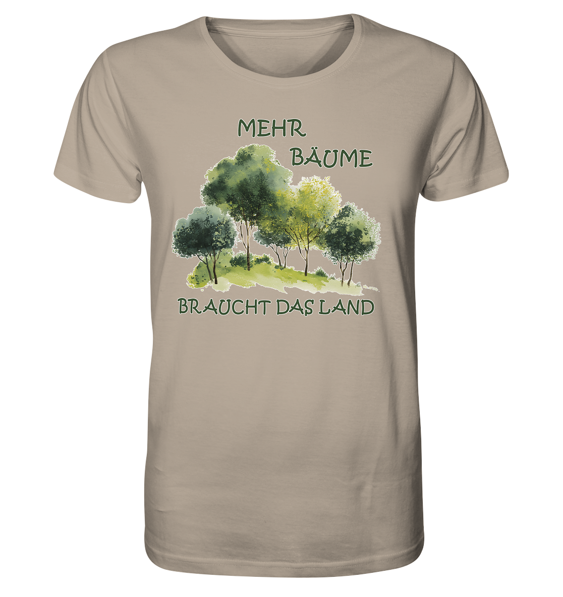 Motiv "mehr Bäume" - unisex Bio T-Shirt
