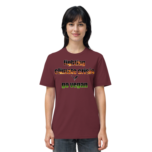 vegwear "fighting climate cirsis" - unisex Bio T-Shirt, vegan & klimafreundlich