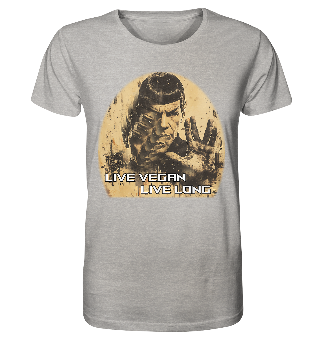 Motiv "live vegan live long" - unisex Bio T-Shirt