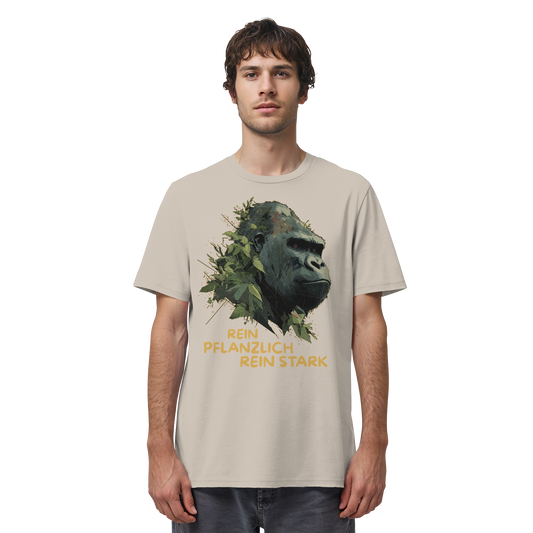 vegwear "Gorilla, rein pflanzlich, rein stark" - unisex Bio T-Shirt