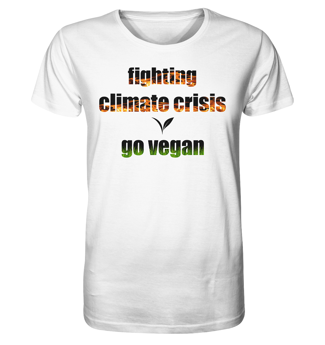 Motiv "fighting climate cirsis" - unisex Bio T-Shirt