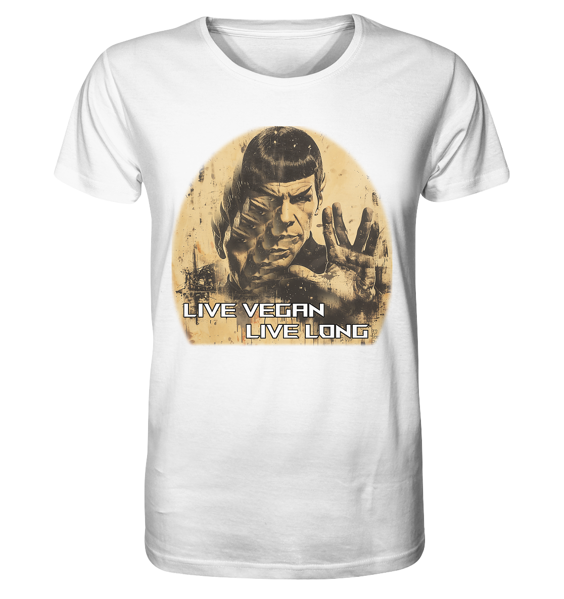 Motiv "live vegan live long" - unisex Bio T-Shirt