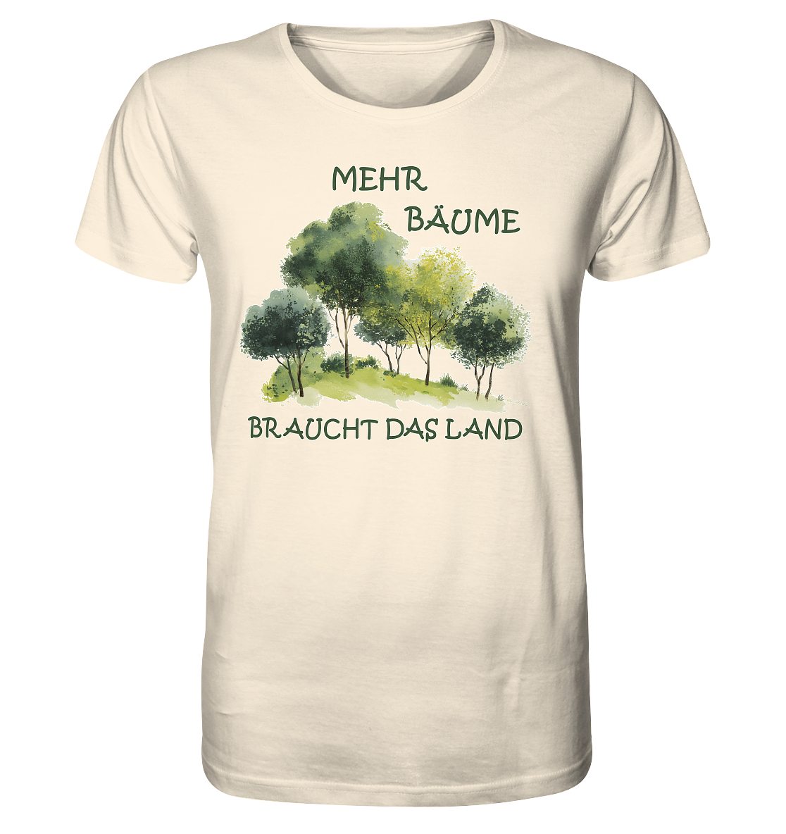 Motiv "mehr Bäume" - unisex Bio T-Shirt