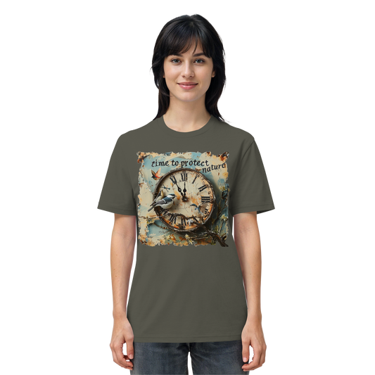 vegwear "time to protect nature" - unisex T-Shirt, nachhaltige Mode