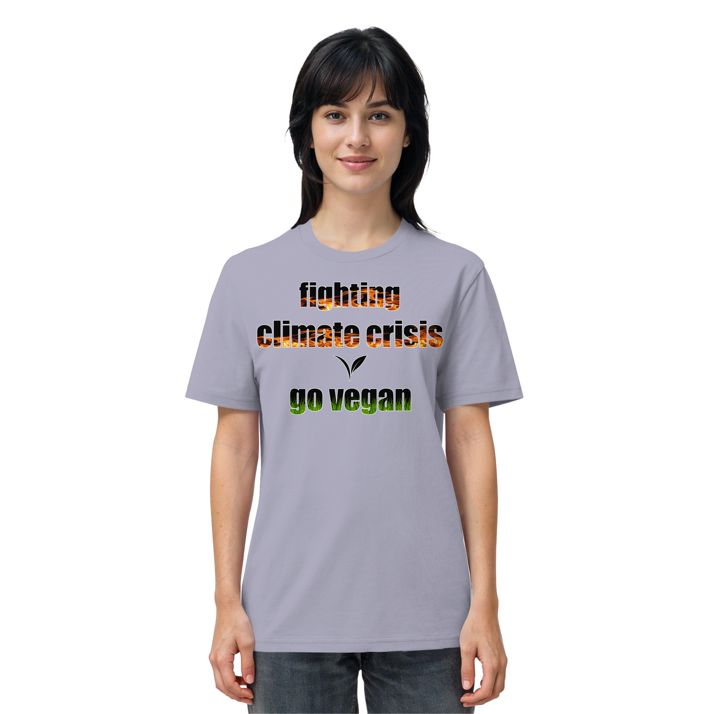vegwear "fighting climate cirsis" - unisex Bio T-Shirt, vegan & klimafreundlich