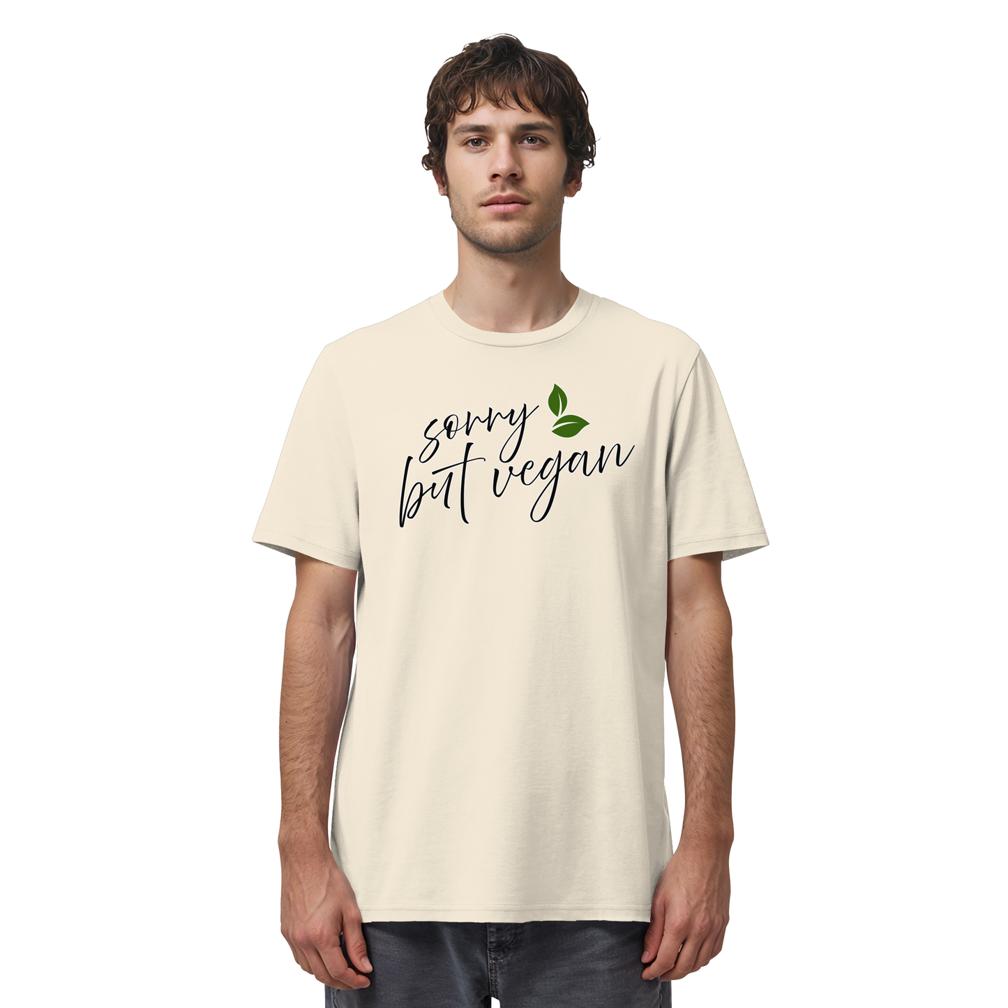 Motif "sorry but vegan" - unisex organic T-shirt