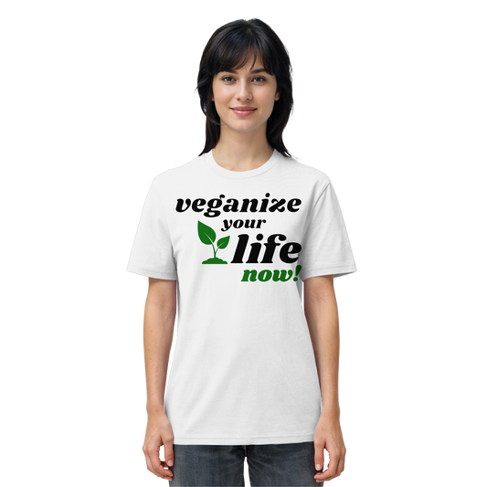 Bio-Baumwolle-T-Shirt: 'veganize your life' T-Shirt | vegwear