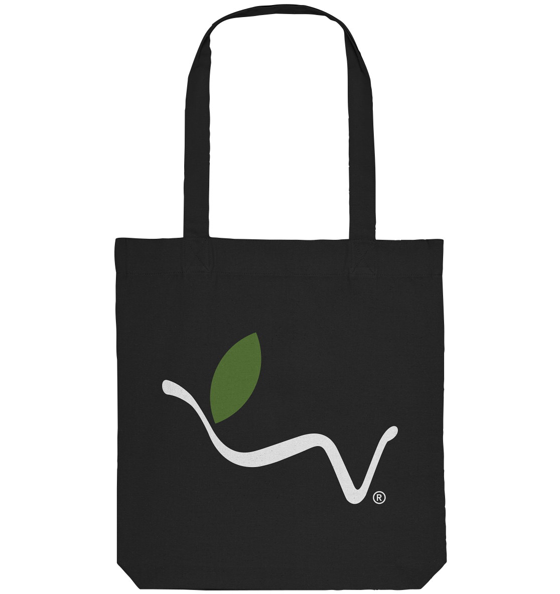 Motif "vegwear Logo white" - Organic shopping bag