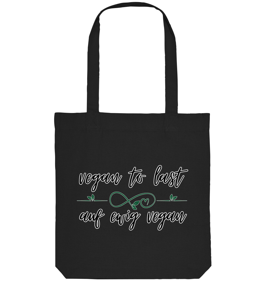 motif "vegan to last" - shopping bag