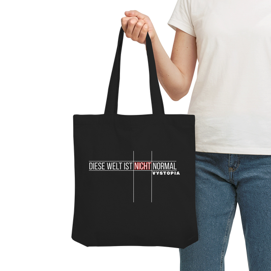 vegwear "Diese Welt ist nicht normal" - Bio Einkaufstasche