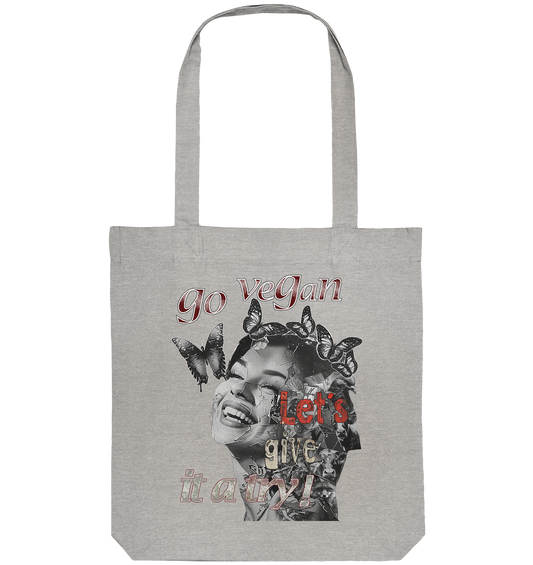 Motif "Let's give it a try" - Organic shopping bag