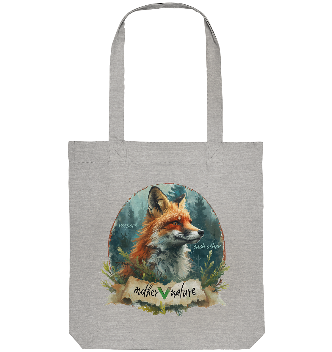 Motif "respect each other" - organic shopping bag
