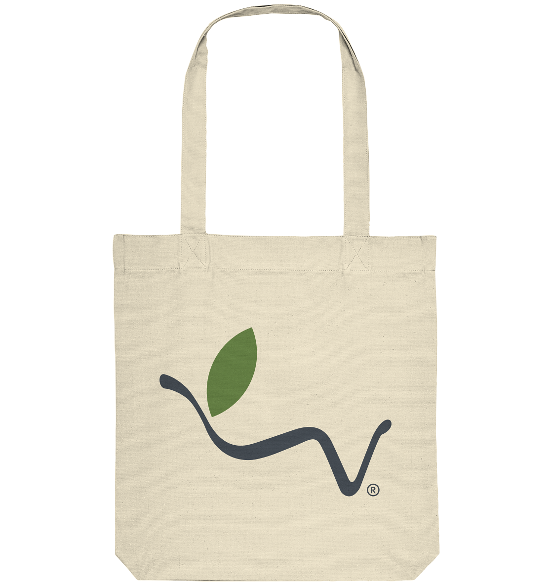 Motif "vegwear Logo grey" - Organic shopping bag