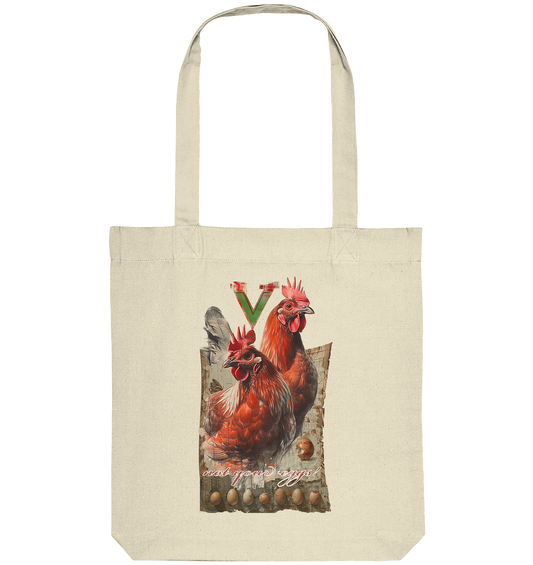 Motif "not your eggs" - organic shopping bag