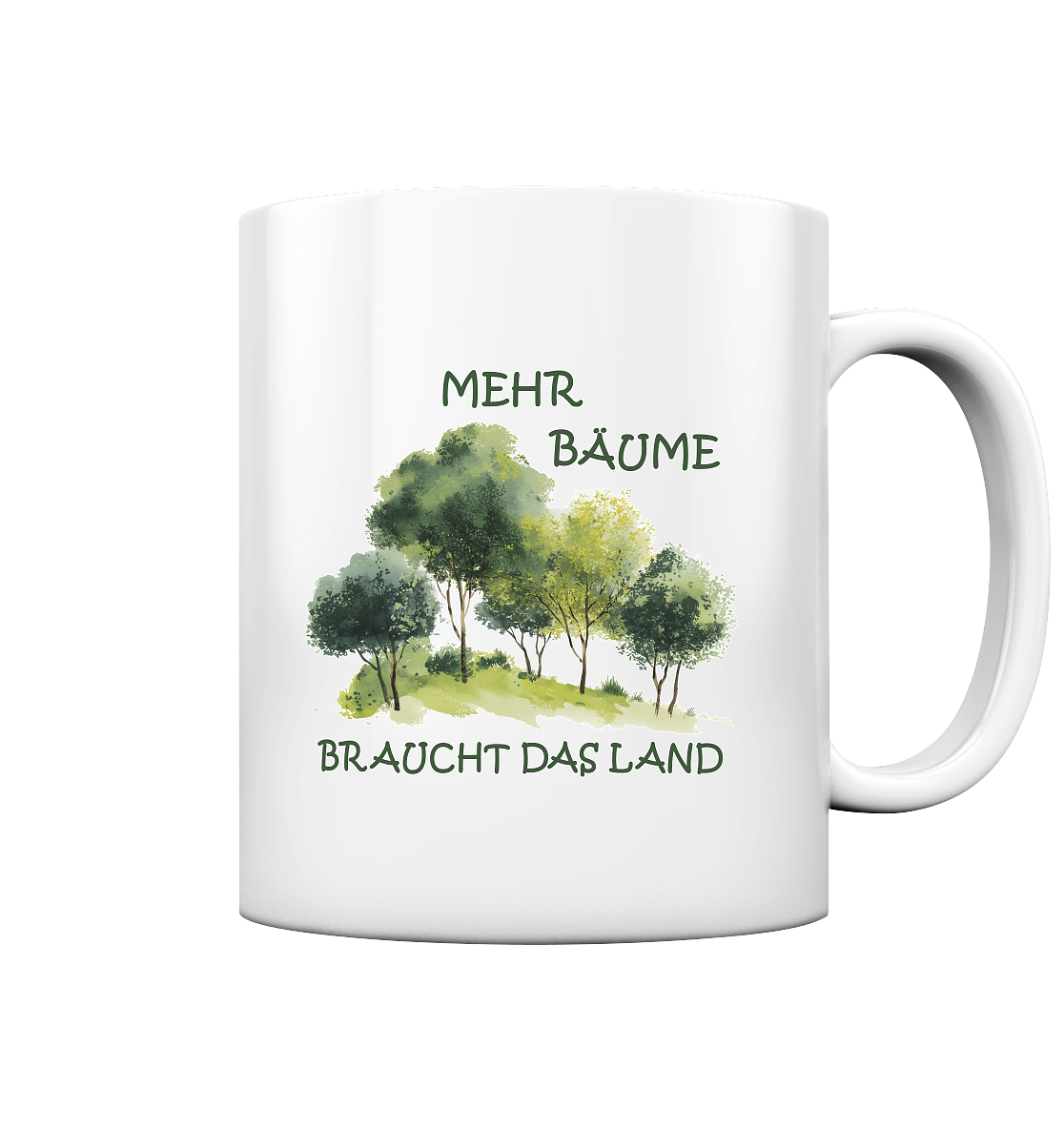 Motiv "mehr Bäume" - Kaffee Tasse