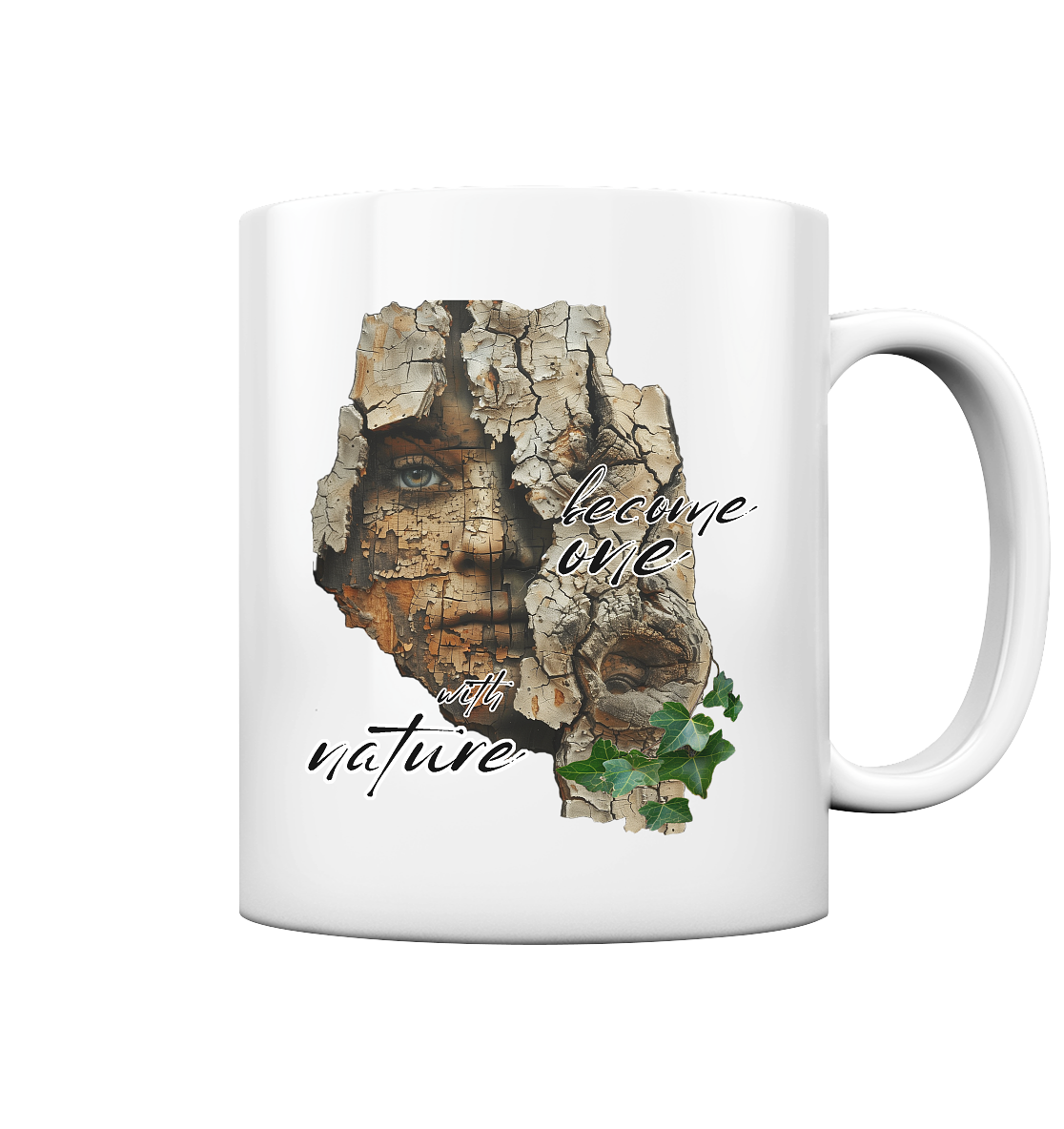 Motiv "become one with nature" - Kaffee Tasse