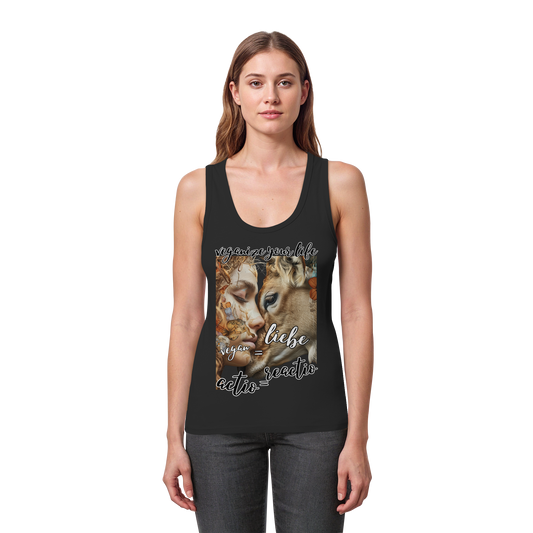 "actio reactio" - eng geschnittenes Damen Tank Top, vegwear