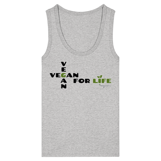vegwear "vegan for life" - eng geschnittenes Damen Tank Top bio vegan fair