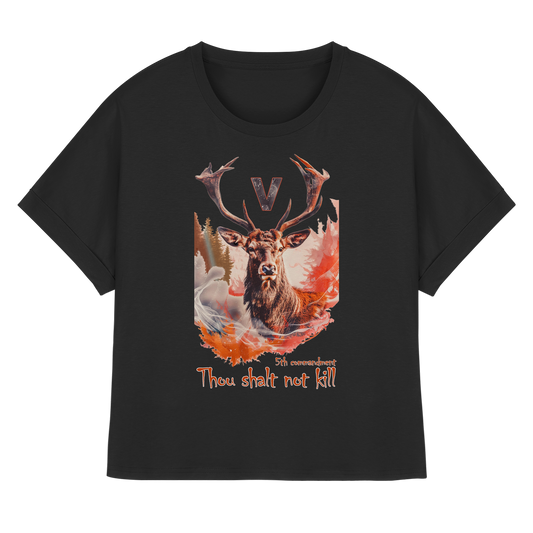 Bio-Baumwolle T-Shirt: "thou shalt not kill" T-Shirt | vegwear