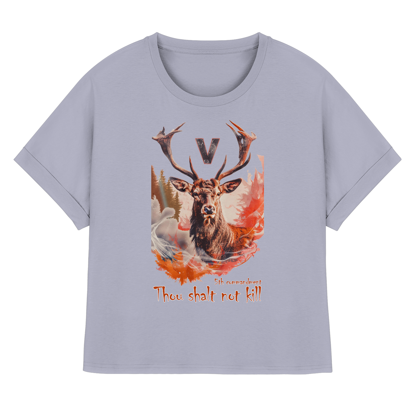 Bio-Baumwolle T-Shirt: "thou shalt not kill" T-Shirt | vegwear
